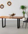 Acacia Natural Wood Live Edge Dining Table