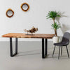 Acacia Natural Wood Live Edge Dining Table