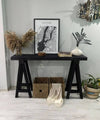 Rustic 8-Legged Entryway Console