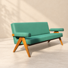 Retro Wooden Sofa