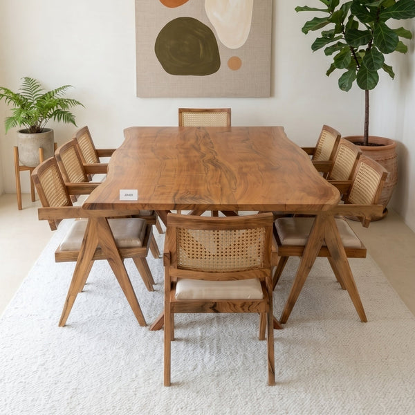 8 seater Chandigarh Live Edge Dining Set
