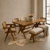 Chandigarh Acacia Live Edge Dining Set - 6 Seater