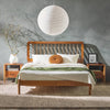 Mid Century Slatted Bed with sides