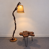Rustic Wooden Floor Lamp