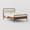 Kamari Acacia Wood Upholstery Bed
